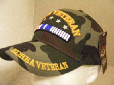 KOREA VET VETERAN KOREAN WAR CAMOUFLAGE CAMO HAT CAP  