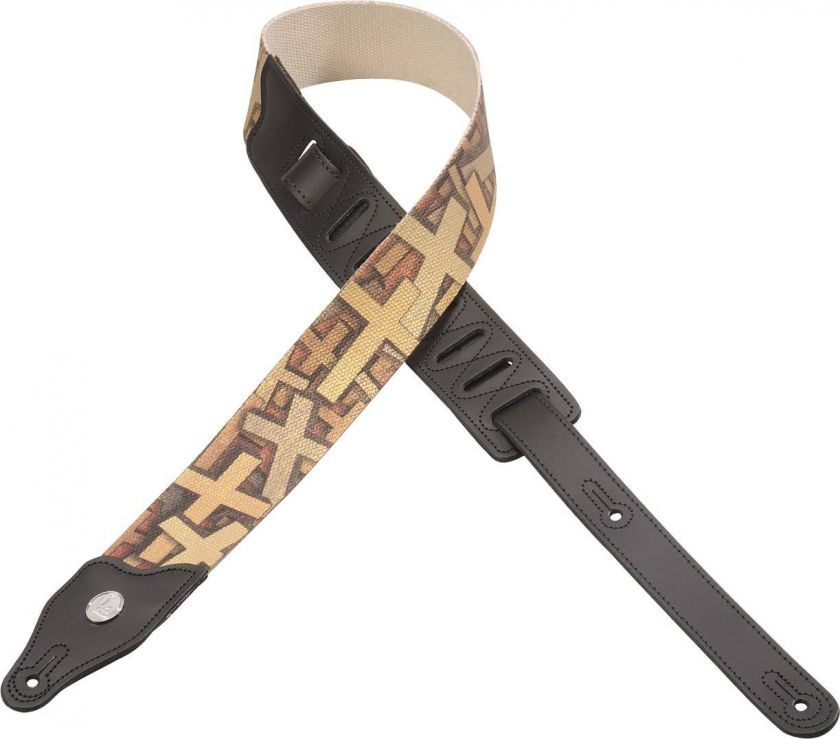 Levys Cotton Christian Crosses Guitar Strap MT8MC NEW  