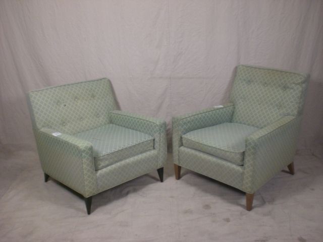 1960s Vintage Upholstered Arm Chairs (Pair) (9971)*.  