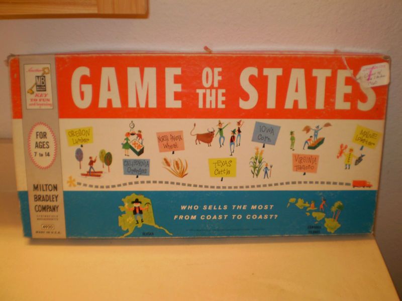 GAME OF THE STATES MILTON BRADLEY 1960  