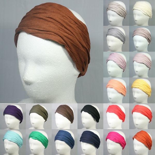   COTTON HEADWRAP HEAD HAIR BAND ACCESSORY ELASTIC STRETCH CROCHET WIG