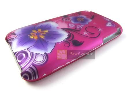   PINK PURPLE FLOWER Phone Cover Hard Case Apple iPhone 3G 3Gs Accessory
