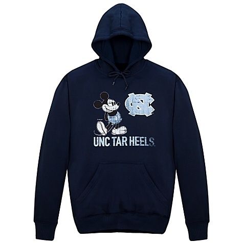 Disney Mickey Mouse UNC Tar Heels Adult Hoodie S M L X  