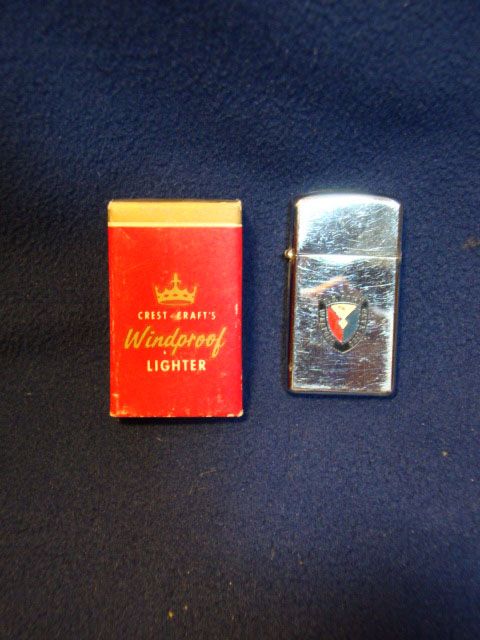 Army Weapons Command. Vintage Viet Nam era cigarette lighter 