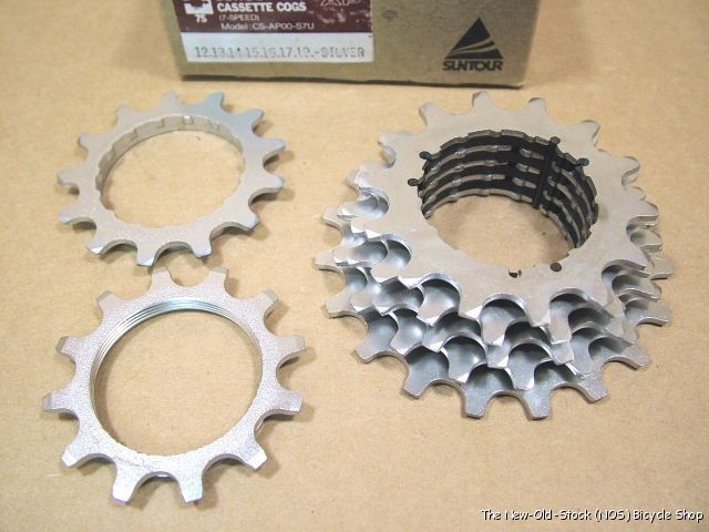 NOS Suntour Accushift Plus 7 Speed Cassette12x19  