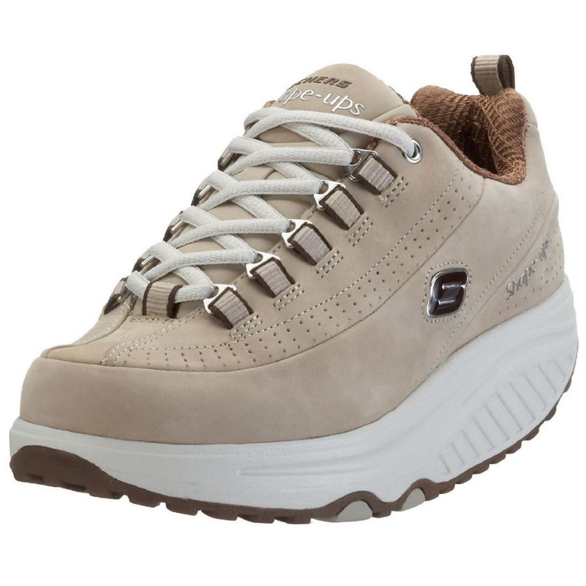 SKECHERS SHAPE UPS OPTIMIZE STONE/BROWN WALKING SHOE  