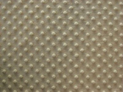 PALE YELLOW MINKY DIMPLE DOT CHENILLE SEW FABRIC 60BTY  