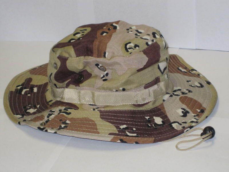 Camo Boonie Hat Cap Safari Desert Fishing Hunting Army  