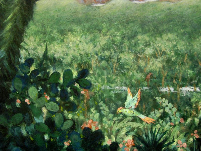 Early 20th Century Tropical Landscape of Honolulu by David Hitchcock 