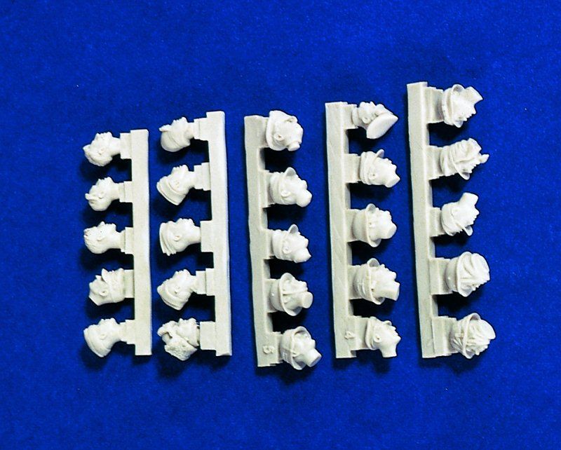 Verlinden SuperValue 135 German Heads (25 pcs) #1186  