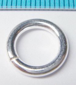 2x STERLING SILVER OPEN HEAVY JUMP RINGS 12mm 2mm N826  