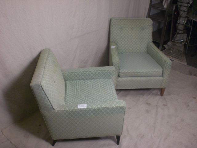 1960s Vintage Upholstered Arm Chairs (Pair) (9971)*.  