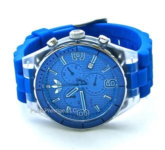 NEW ADIDAS CAMBRIDGE CHRONOGRAPH SILICONE WATCH $85 ADH2532  