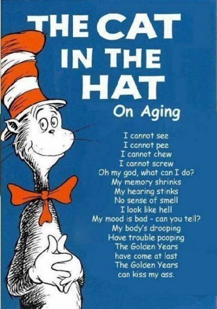 Dr. Seuss Funny Hat On Aging Refrigerator Tool Box Magnet  