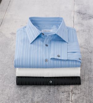   Size S 3XL Long Sleeve 100% Cotton TONAL Dress Shirt ANY COLOR  