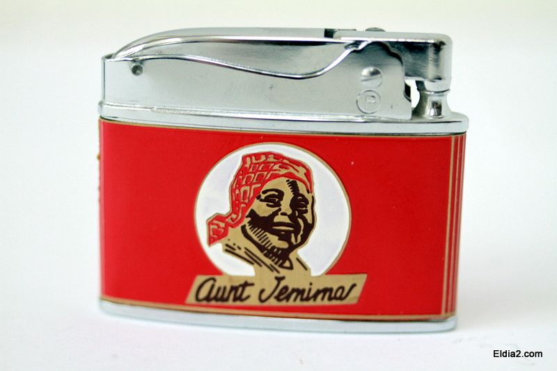 Offering for sale a Aunt Jemina cigarette lighter, made by Penguin 