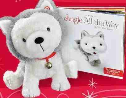   HALLMARK JINGLE THE HUSKY PUP WITH INTERACTIVE DOG & BOOK  