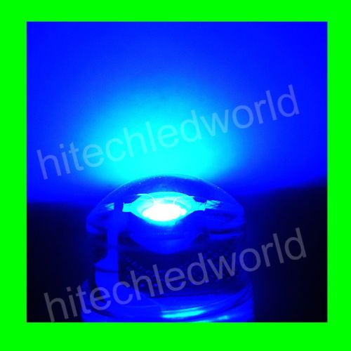 10p High Power 1W 8mm Blue LED Lamp Light Bulb 25lm F/S  