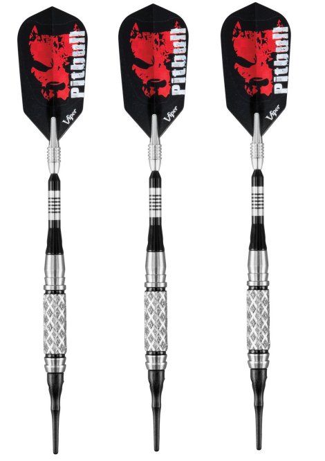 NEW VIPER Pitbull 18 Gram Soft Tip Darts Set + Case  