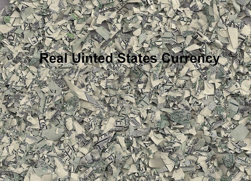 Shredded U.S. Currency Dollars Real Money Free Ship  