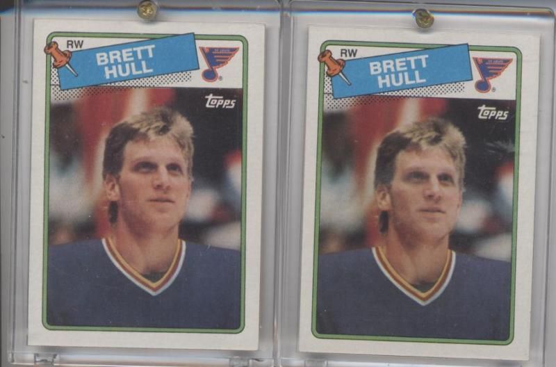 1988 89 TOPPS # 66 BLUES BRETT HULL NRMT MT ROOKIE  