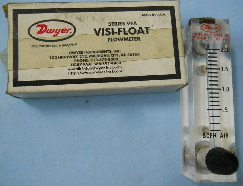 DWYER VFA 2 BV VISI FLOAT FLOW METER, NIB  