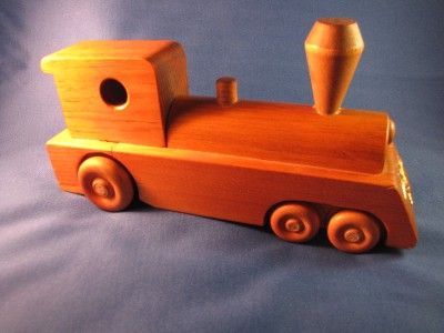 EAGLE WOODEN TRAIN STEAM ENGINE TOY HANDMADE UNIQUE  