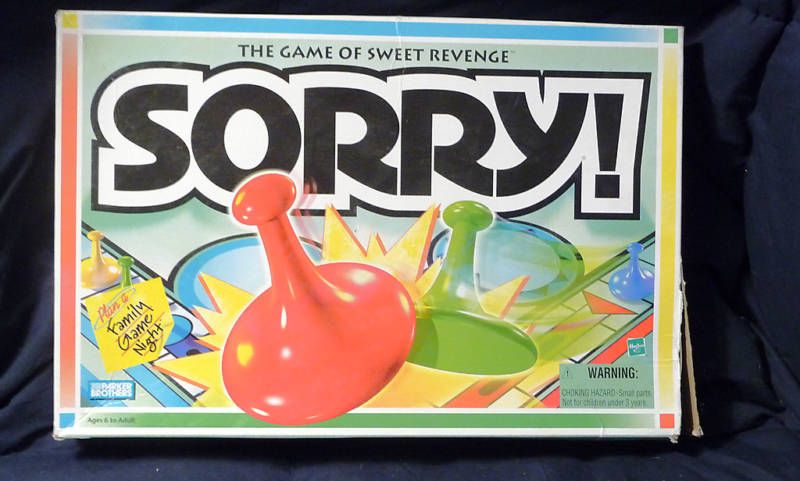 SORRY SLIDE PURSUIT BOARD GAME 1998 COMPLETE  