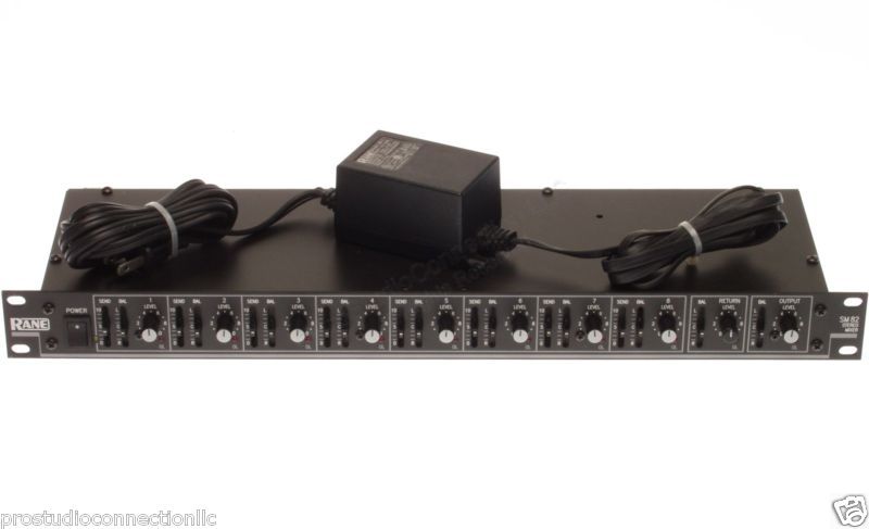 Rane SM 82 8 Channel Stereo Line Utility Mixer Compact 1U Rackmount 