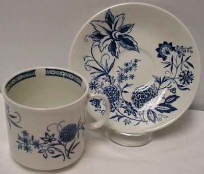 BARKER BROTHERS china DABUBEL Blue Cup & Saucer Set  