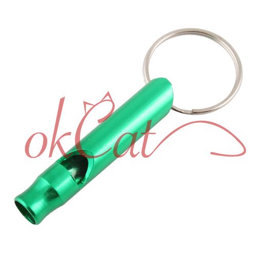 Mini Long Whistle Keychain Keyring Camping Survival  