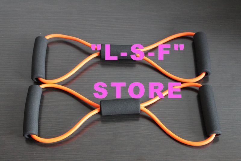 Orange Figure 8 Type resistance bands Tubes Exercise  