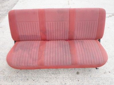 1987 1991 Ford Truck Fullsize F150 F250 F350 Red Full Bench Seat 