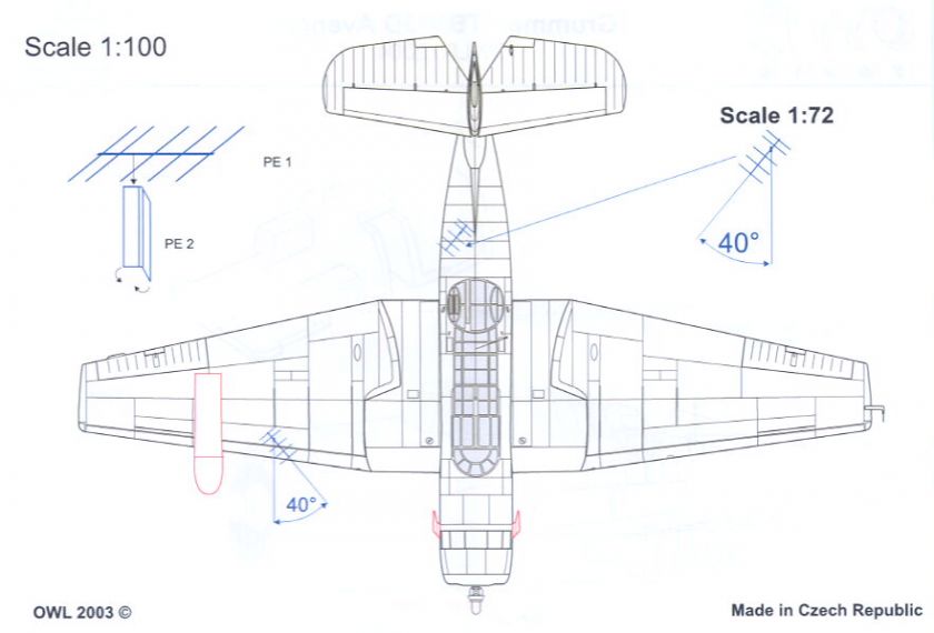 Owl Decals 1/72 GRUMMAN TBM 3D AVENGER Resin Conversion Kit  