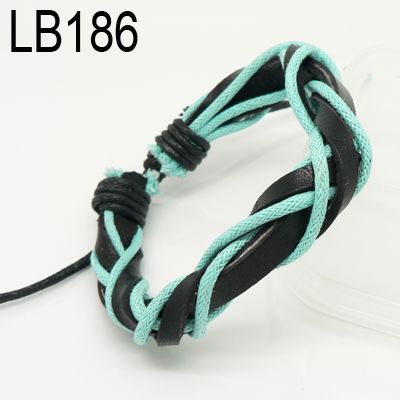   Charm Braided Genuine Leather Bracelets Wristband Bangle Friendship