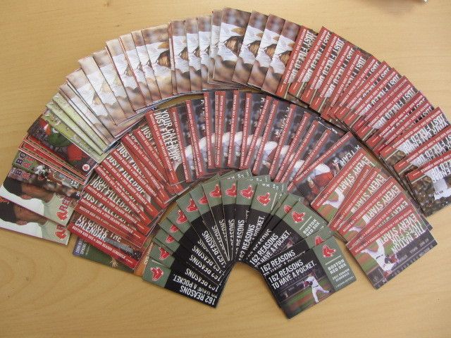 BOSTON RED SOX POCKET SCHEDULE COLLECTION (2004 2011)  