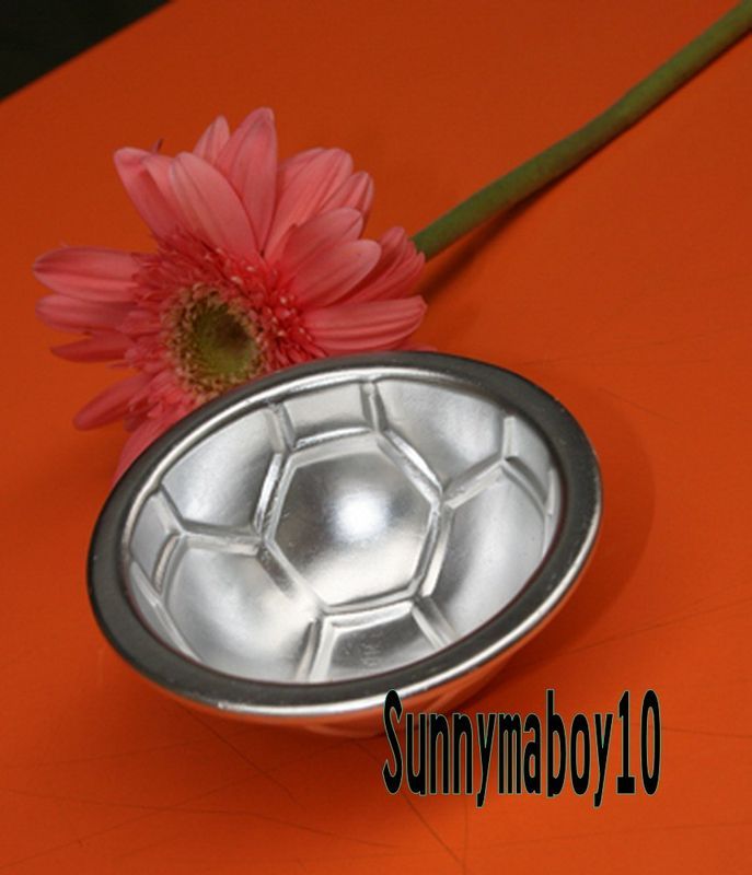 10pcs Aluminum football shape mould Small Cake Mold L8  