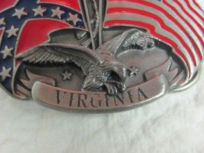 Siskiyou Virginia State Belt Buckle   1988 Manufacturer  