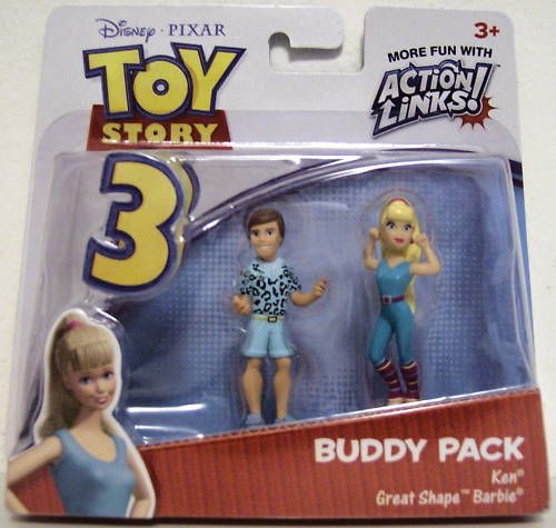 KEN & GREAT SHAPE BARBIE Toy Story 3 Buddy Pack Figures  