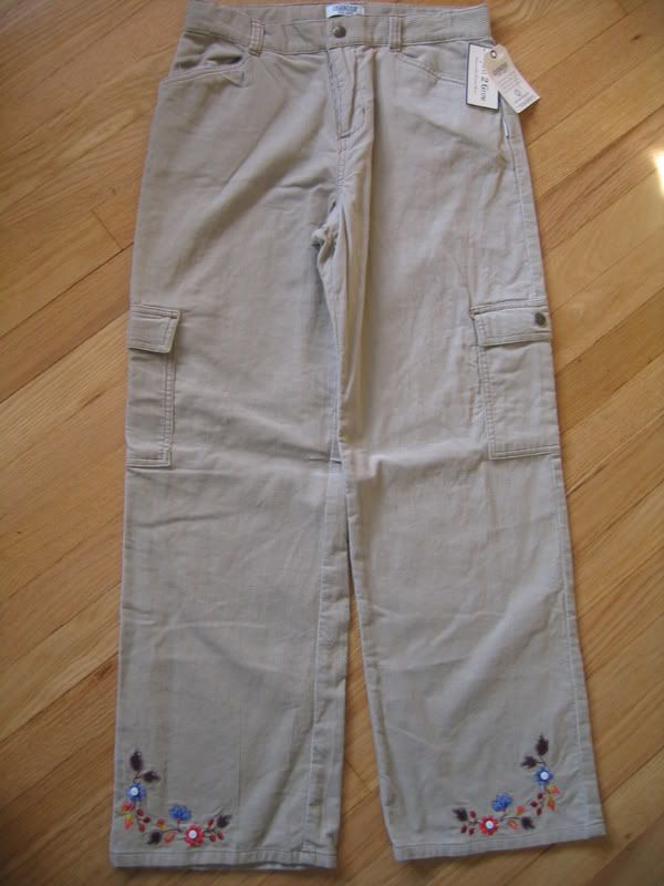 New OSH KOSH Girls Corduroy Beige Pants   sz 16 NWTs  