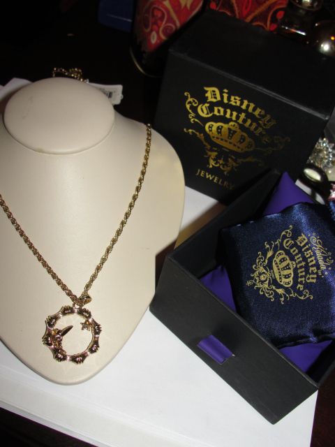 NWT Disney Couture Tinkerbell Circle Bamboo Necklace  