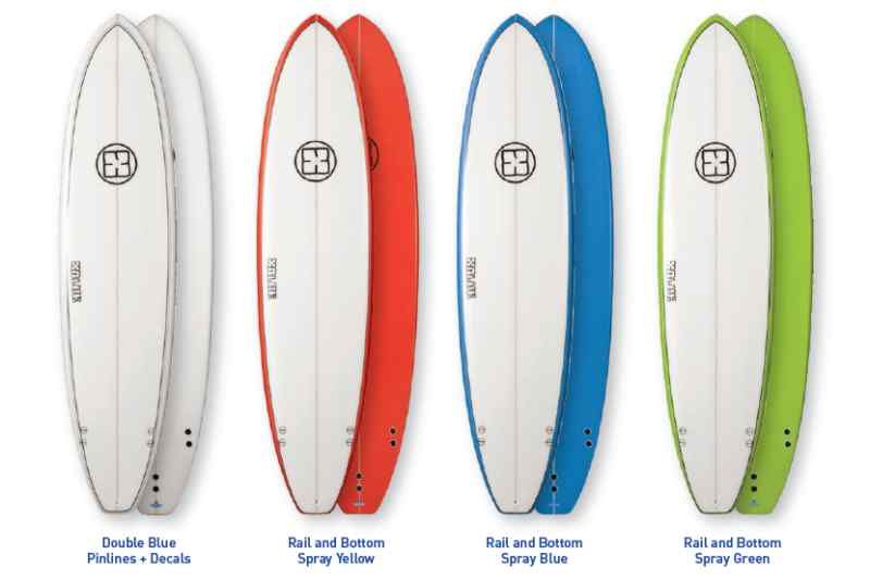 NEW 66 Funboard Surfboard by BLUE Surfboards  