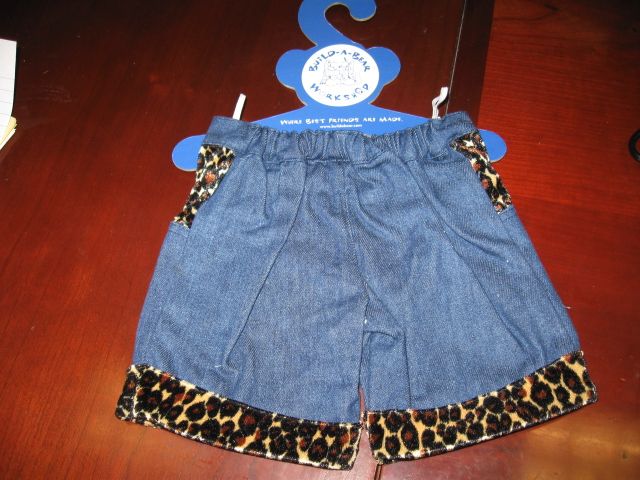 Original BUILD A BEAR leopard 3 pcs outfit fits 10 24  