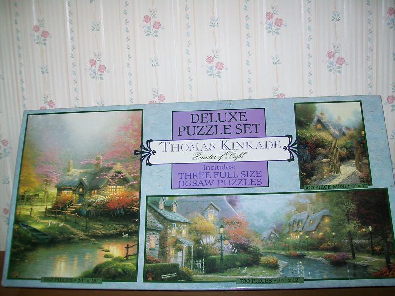 THOMAS KINKADE HIDDEN COTTAGE LAMPLIGHT BROOK PUZZLE  