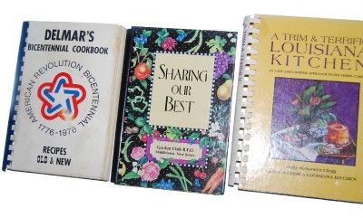 Lot of 10 Spiral Bound Church School Cookbooks PA NJ FL  