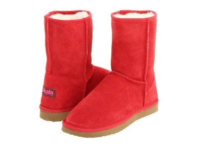 Ukala by Emu Australia Sydney Low Boot Cherry Red Women 8M suede wool 