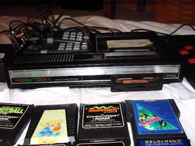 COLECOVISION SYSTEM + 7 GAMES COLECO VISION ATARI 1982  