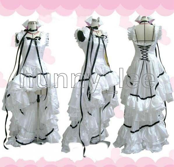 Chobits Chii Lolita Dress Cosplay Costume White Ver.1st  