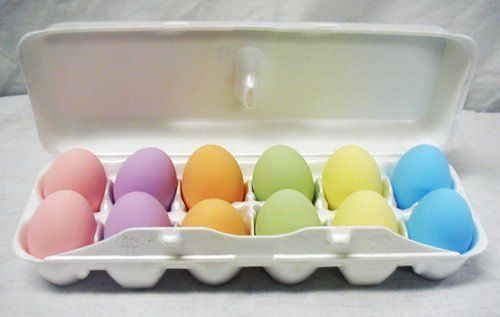   PASTEL CERAMIC CHICKEN EGGS   CRAFTS   Easter   Decor   Nest Eggs