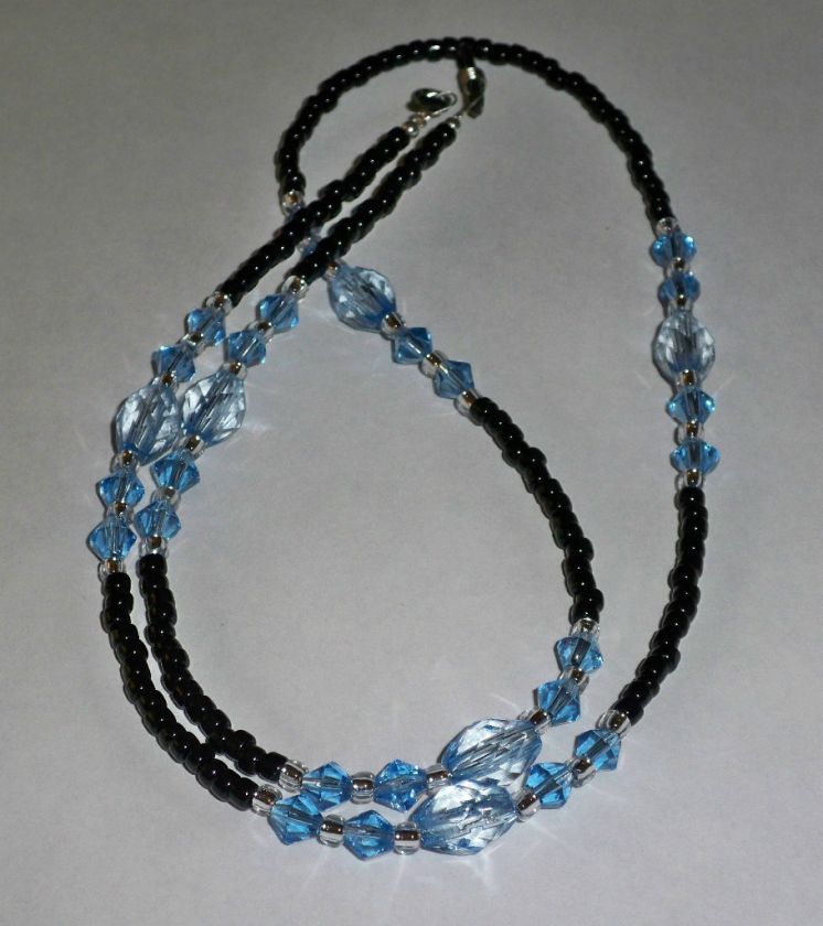 Beaded Eyeglass Chain Holder   Choice of Color  